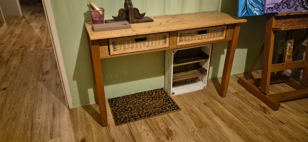 Sidetable - opknapper, Huis en Inrichting, Tafels | Bijzettafels, Ophalen, Gebruikt, Landelijk, 75 cm of meer