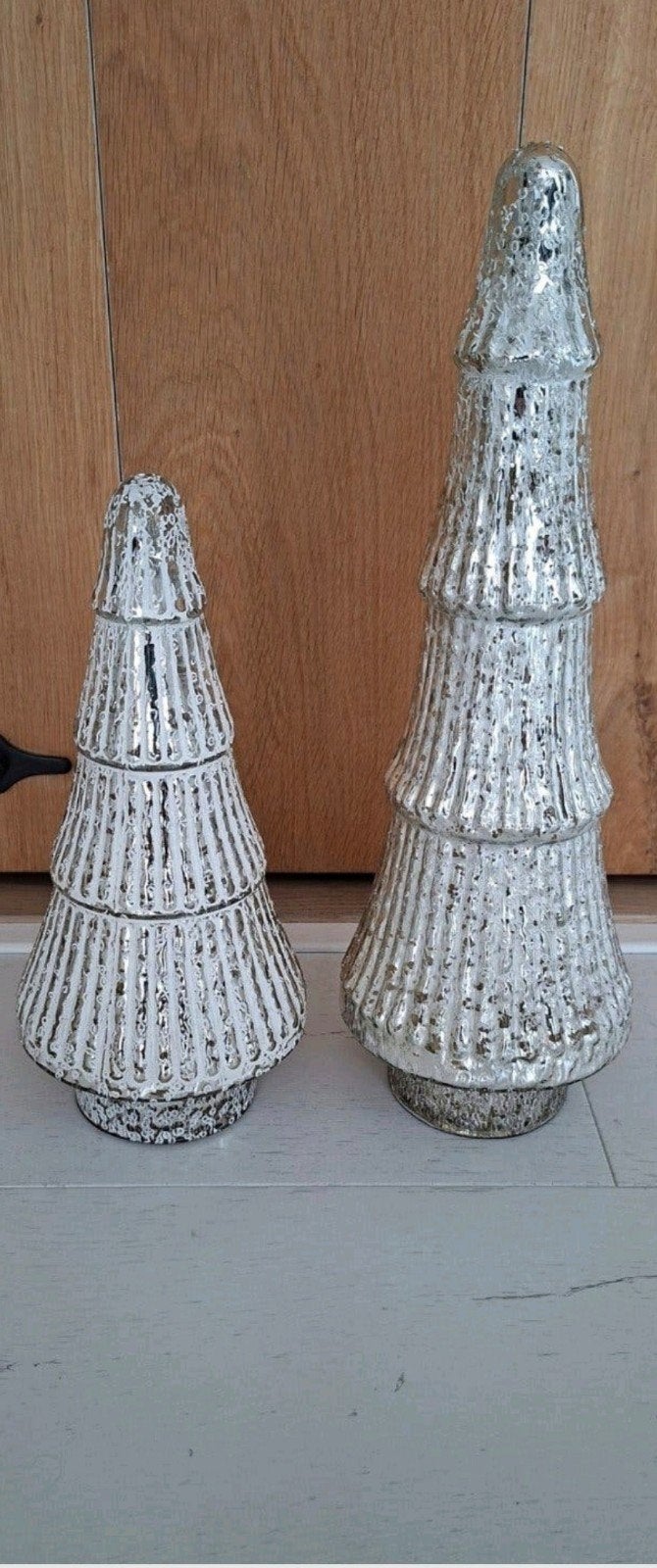 Rivièra Maison Glazen Kerstbomen 30 & 40 hoog, Ophalen of Verzenden, Zo goed als nieuw