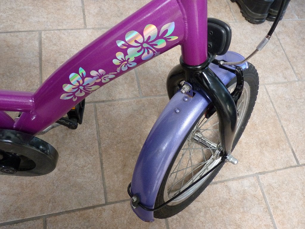 Meisjesfiets, Ophalen, Terugtraprem, Gebruikt, Handrem