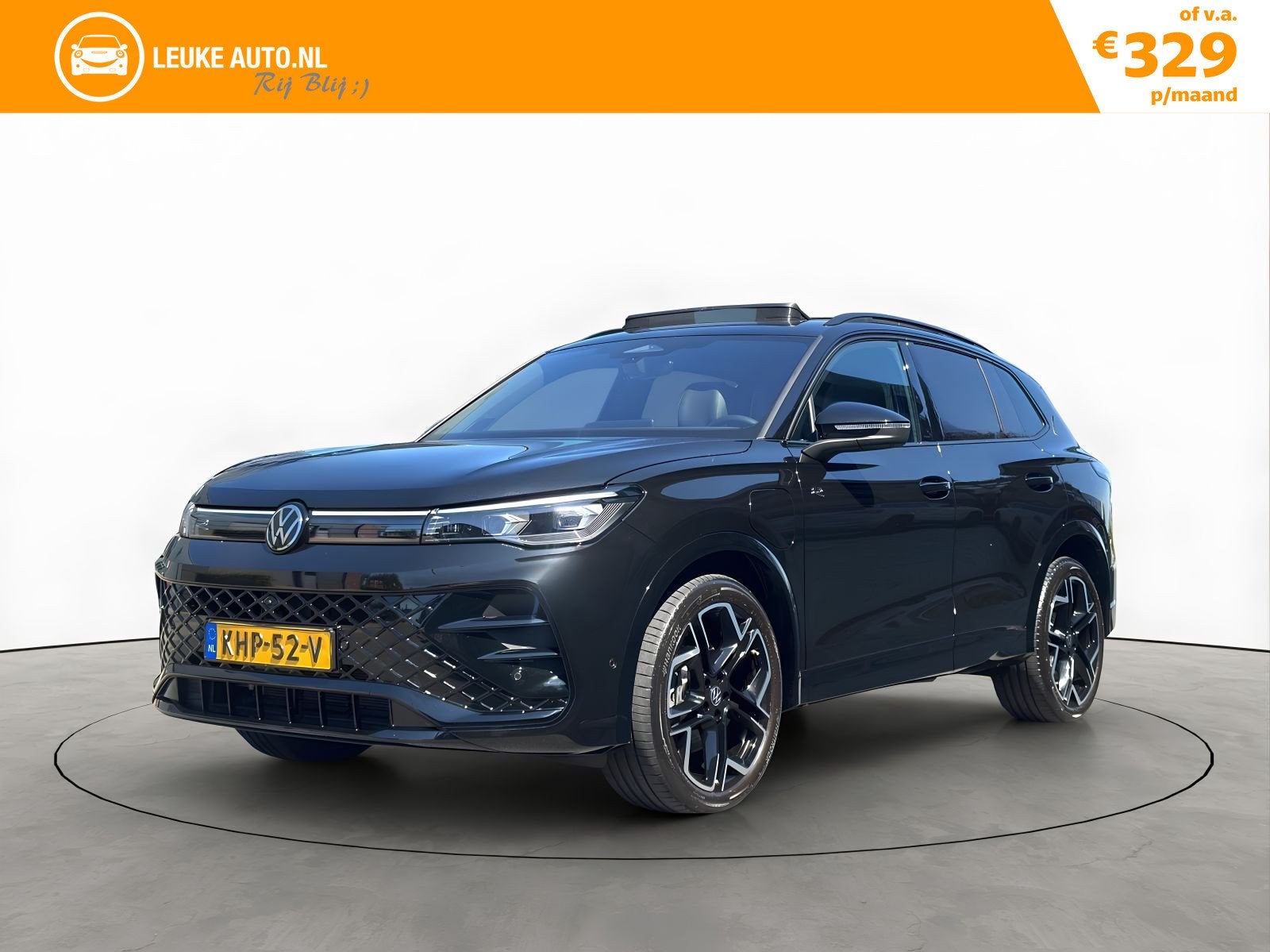Volkswagen Tiguan 1.5 eHybrid 272PK R-Line Edition Head-UP H, Auto's, 4 cilinders, 2000 kg, Zwart, Leder