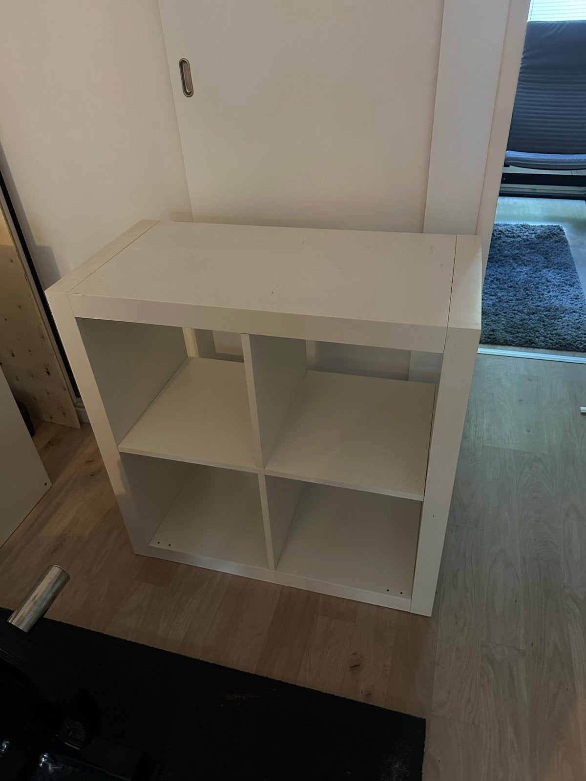 IKEA Kallax kast wit, 4 vakken, Ophalen, Gebruikt