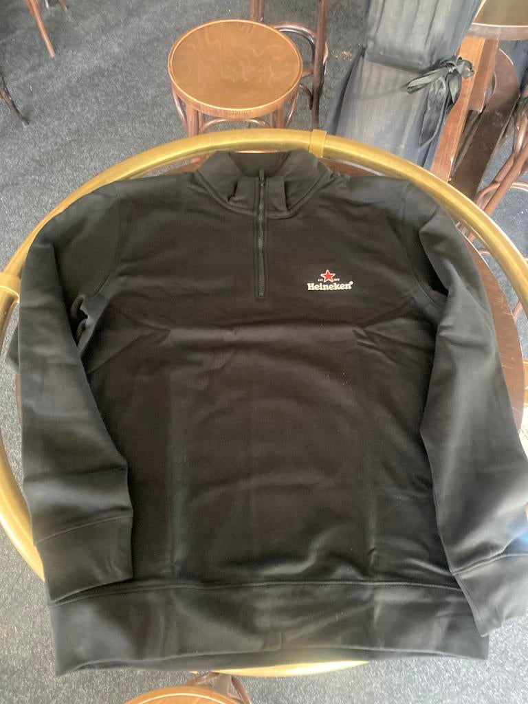 Heineken vest met rits (half zip) XL NIEUW, Kleding | Heren, Truien en Vesten, Ophalen of Verzenden, Nieuw, Maat 56/58 (XL), Zwart
