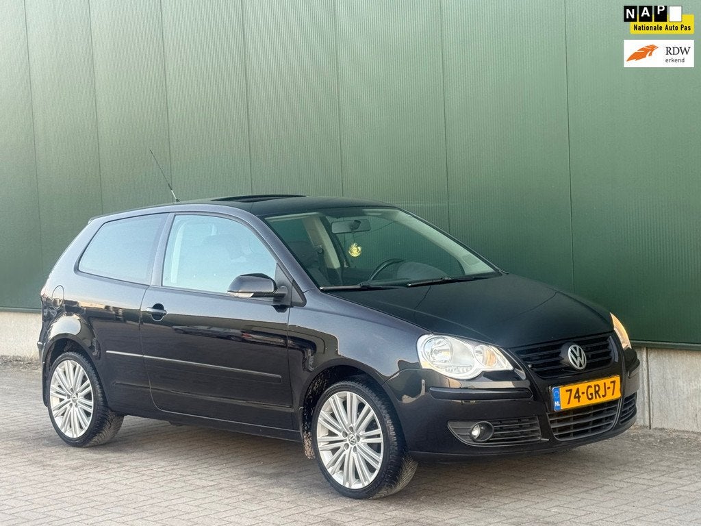 Topstaat Volkswagen Polo 1.4-16V | AUTOMAAT | OPENDAK | R32, 4 cilinders, Zwart, Bedrijf, 1033 kg