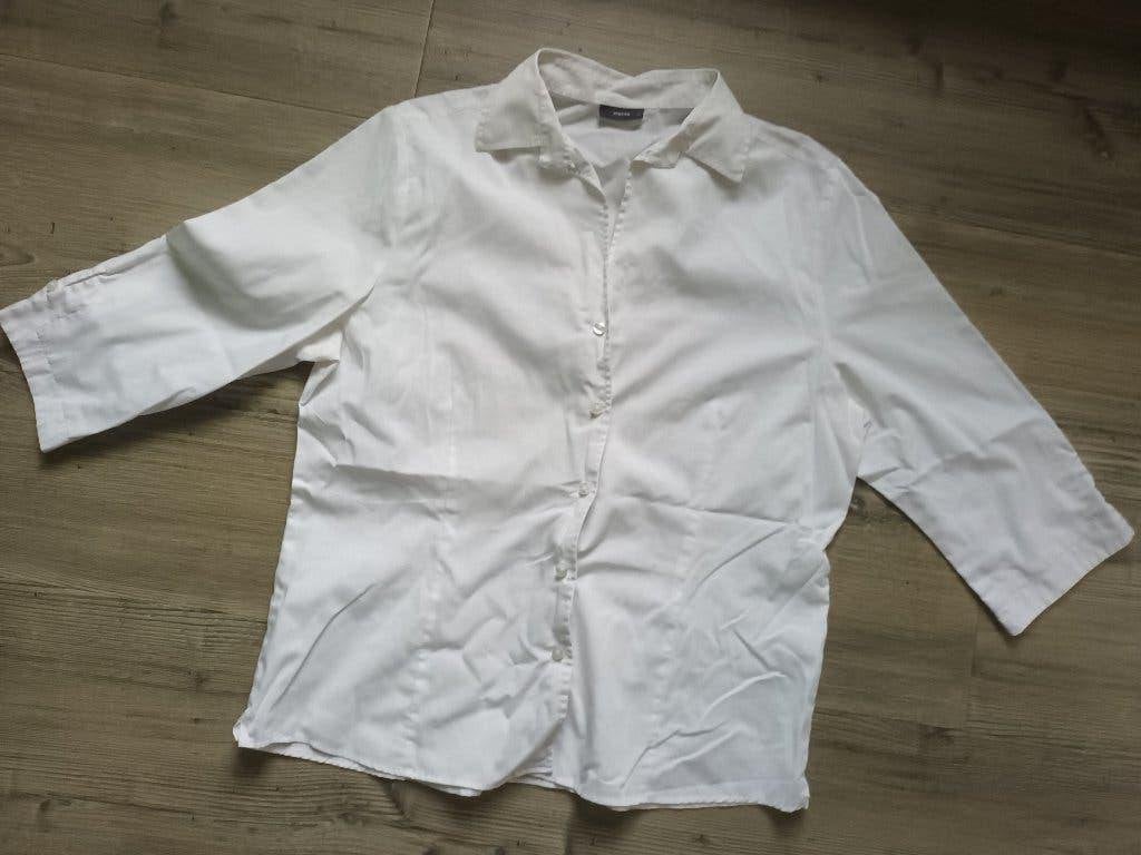 Nette witte blouse maat 42 net wit blousje Eterna, Wit, Maat 42/44 (L), Ophalen of Verzenden, Eterna