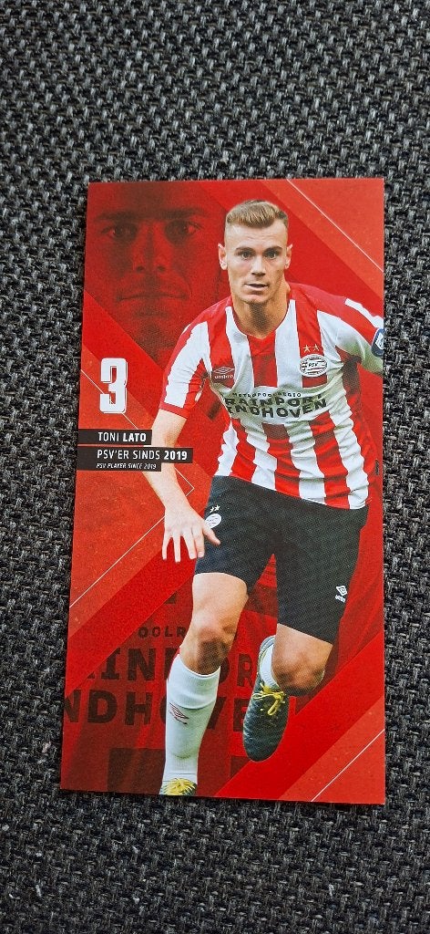 Spelerskaart; Toni Lato # PSV Eindhoven, Ophalen of Verzenden, Nieuw, PSV, Spelerskaart