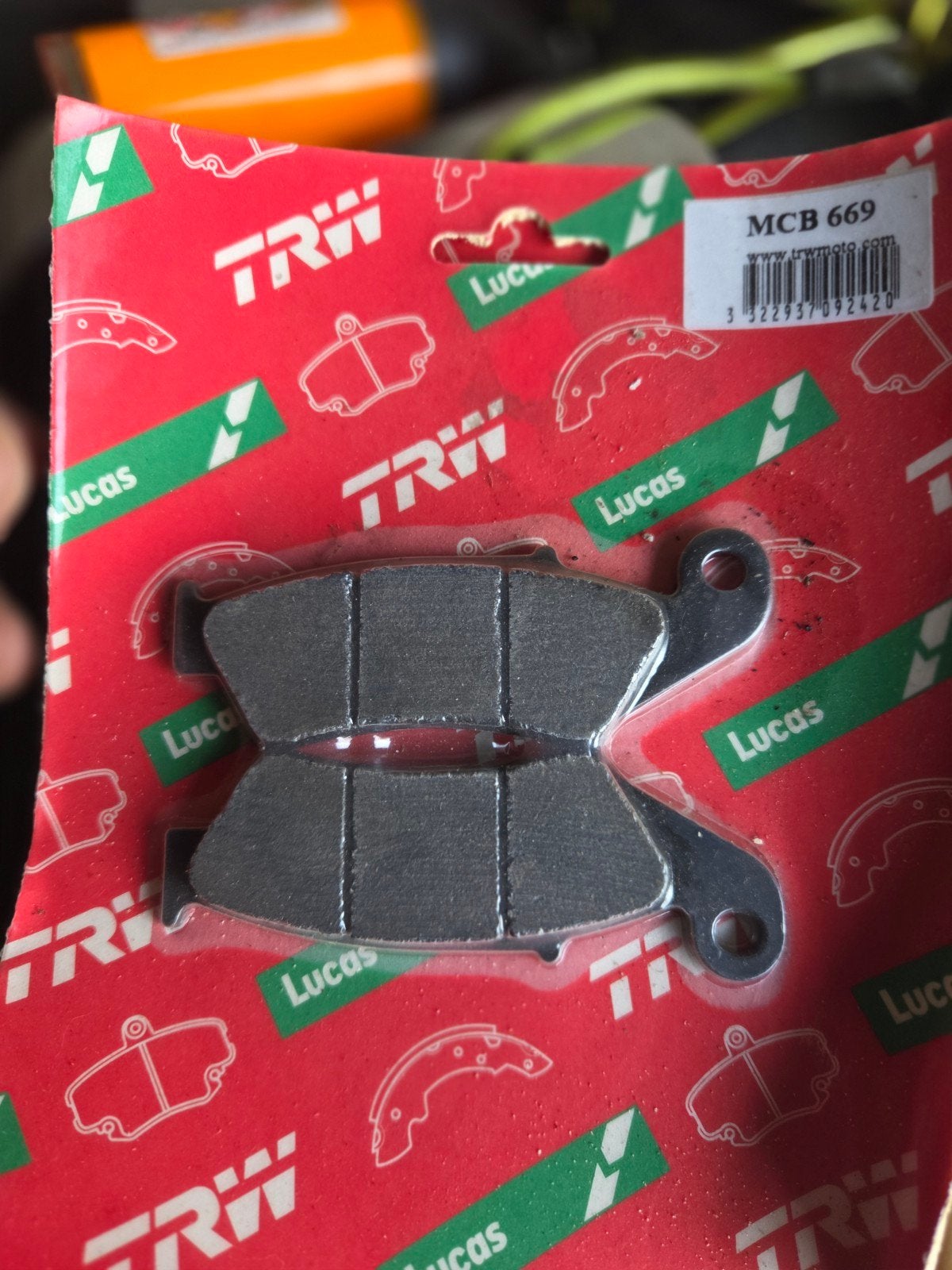 2 x TRW Lucas MCB 669 Remblokken voor diverse motoren, Ophalen of Verzenden, Nieuw