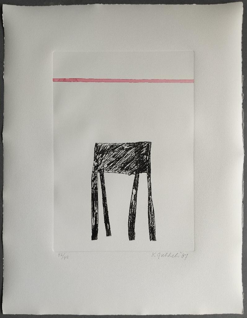 Klaas Gubbels - gesigneerde ets, Antiek en Kunst, Ophalen of Verzenden, Ets