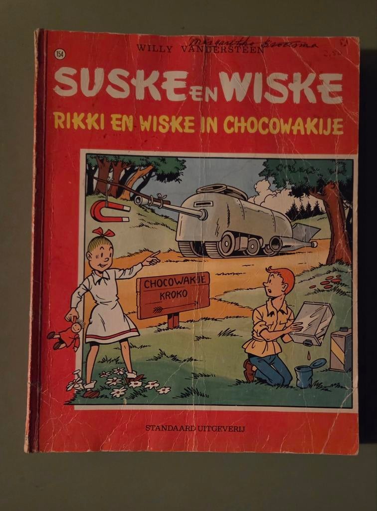 Suske en wiske rikki en wiske in chocowakije,  stripboek, Boeken, Stripboeken, Eén stripboek, Ophalen of Verzenden