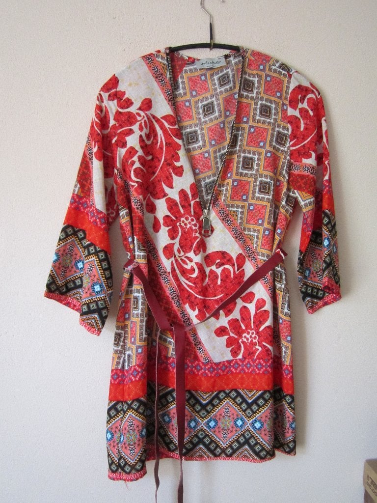 Amélie&Amélie blouse met Cora Kemperman mt 38, Kleding | Dames, Maat 38/40 (M), Zo goed als nieuw, Amélie & Amélie., Meerkleurig