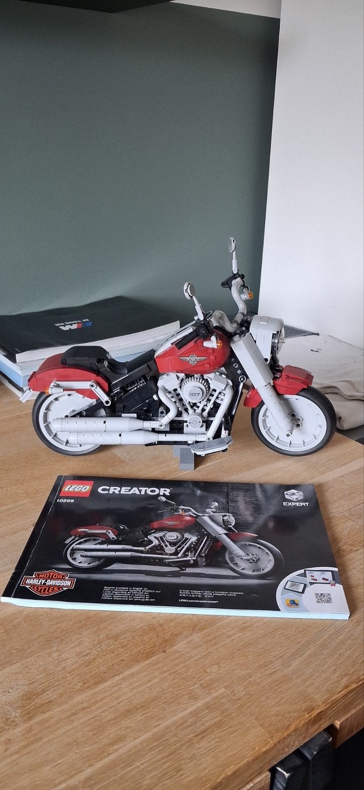 LEGO Creator Expert Harley-Davidson Fat Boy 10269, Overige merken, Ophalen of Verzenden, Zo goed als nieuw, Groter dan 1:32
