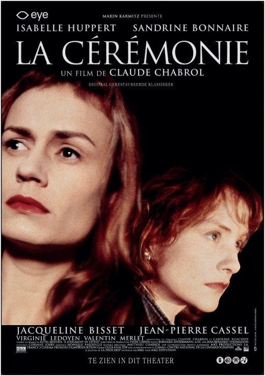 LA   CEREMONIE      filmposter., Rechthoekig Staand, Verzenden, Nieuw, A1 t/m A3