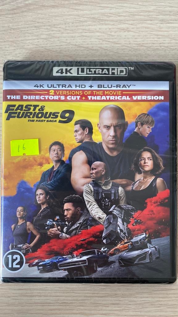 Fast & furious 9 4K blu ray NL versie NIEUW, Cd's en Dvd's, Blu-ray, Ophalen of Verzenden, Nieuw in verpakking, Actie