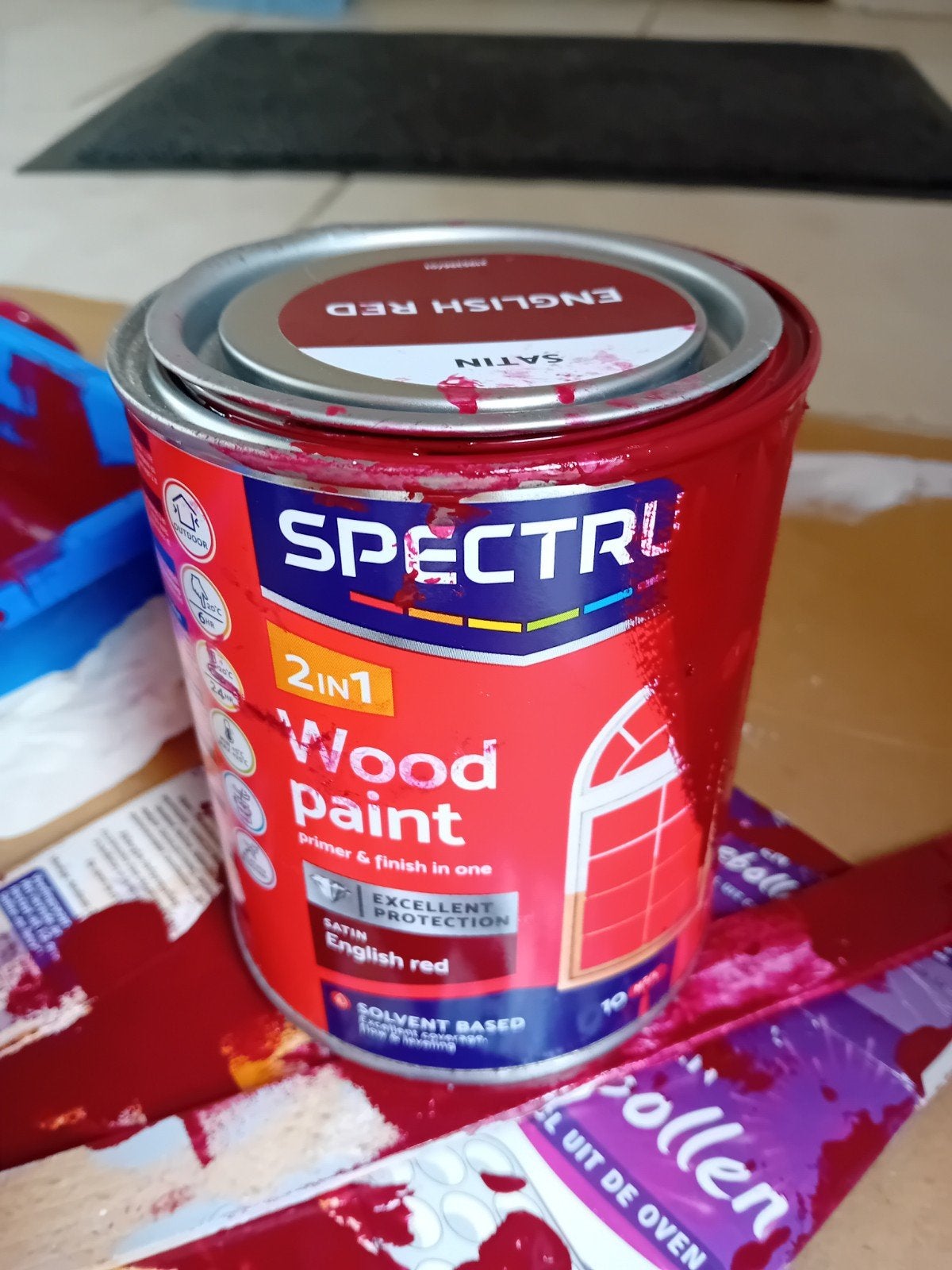 Gezocht spectrum 2 in 1 Engels rood., Ophalen, Rood