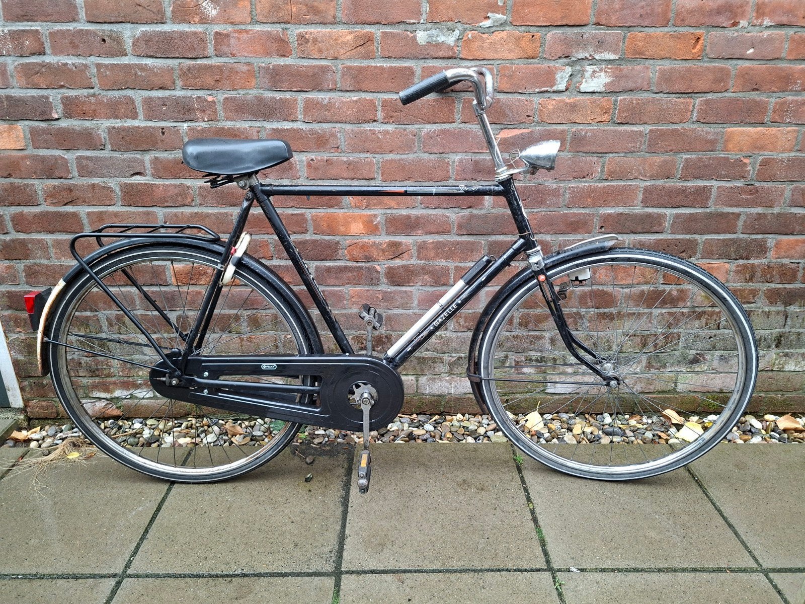 Gazelle Transportfiets - Klassiek en Degelijk, Fietsen en Brommers, Fietsen | Heren | Herenfietsen, Ophalen, Gebruikt, Terugtraprem