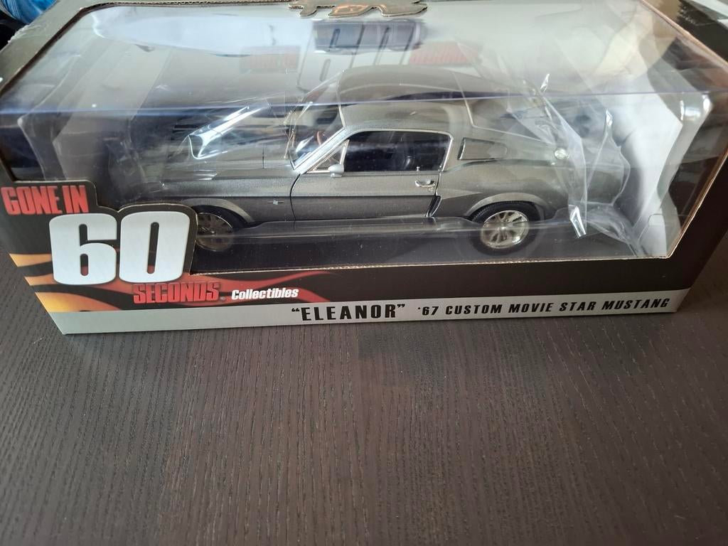 Greenlight Ford Mustang Eleanor 1967 Gone in 60 Seconds 1:18, Hobby en Vrije tijd, Modelauto's | 1:18, Ophalen of Verzenden