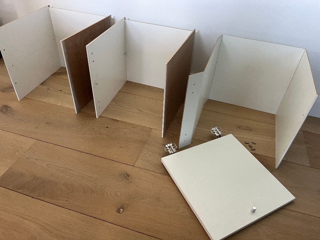 Ikea Kallax inzetten & deur wit 33 x 33, Huis en Inrichting, Ophalen of Verzenden, Gebruikt