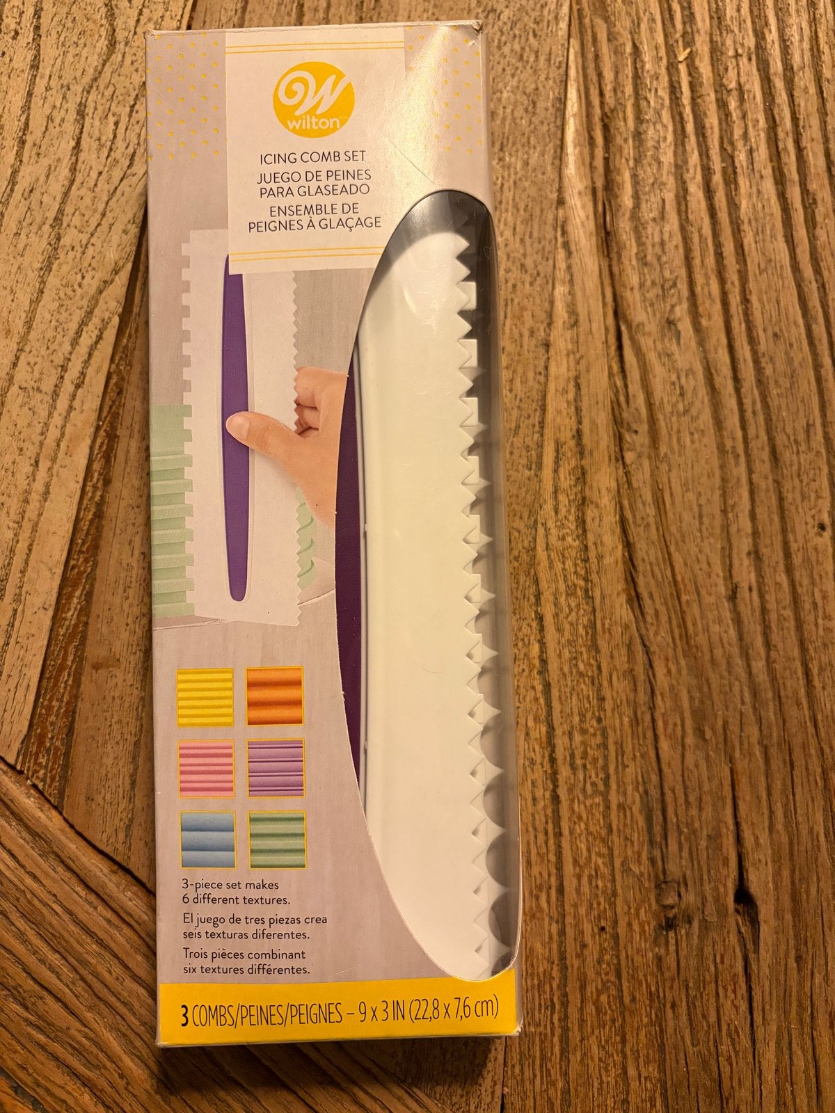 Wilton Icing Comb Set - 3-delige set voor taartdecoratie, Ophalen of Verzenden, Nieuw, Taarten of Cupcakes, Versiering