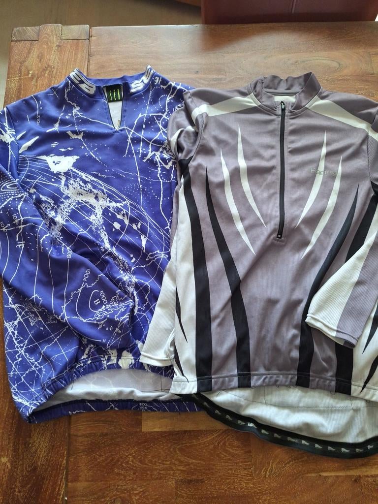 2 fiets shirts lange mouw maat M, Ophalen of Verzenden, Gebruikt, Bovenkleding