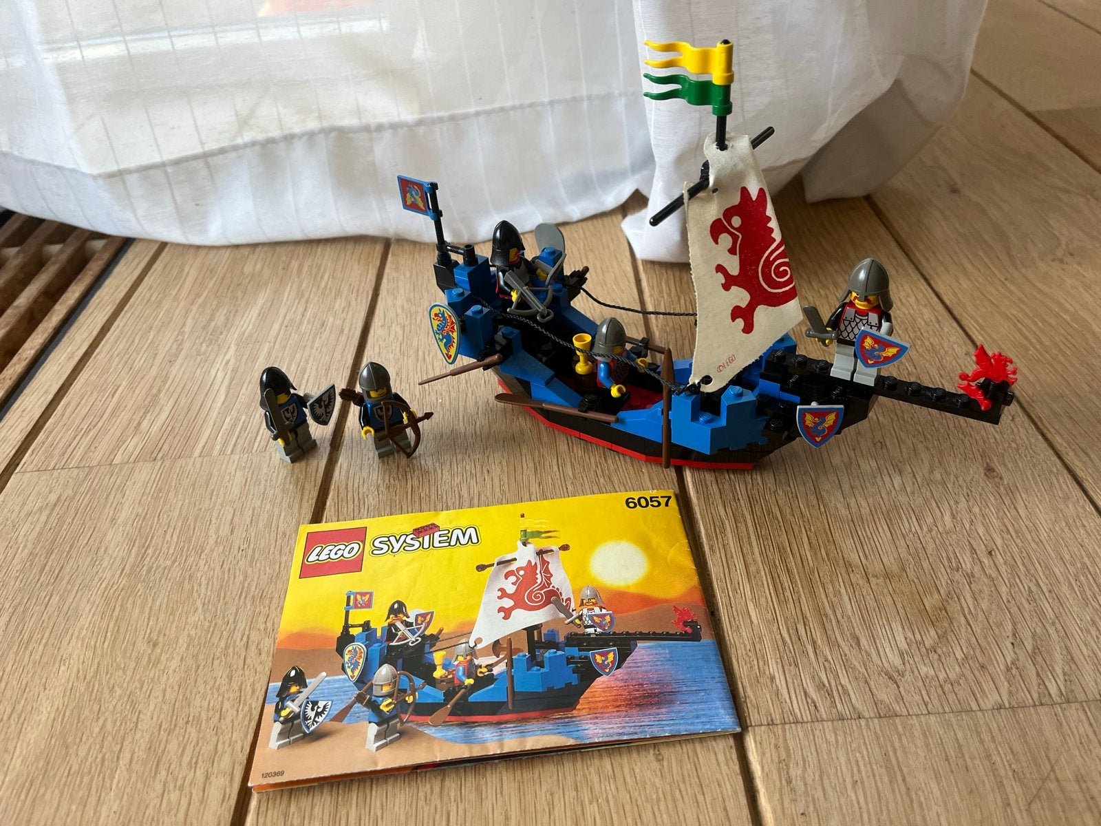 Lego System 6057 Zeeridder Schip met handleiding, Kinderen en Baby's, Speelgoed | Bouwstenen, Ophalen of Verzenden, Gebruikt, Overige merken