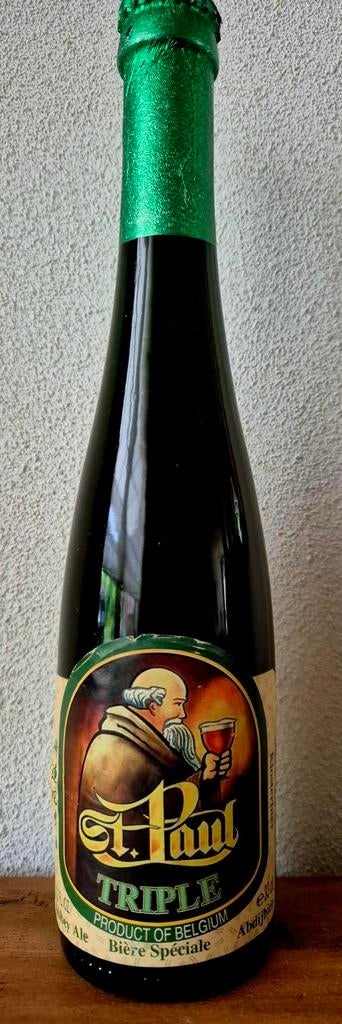 0,33ltr Fles TRIPLE St.PAUL klooster bier Abdij 1997 België., Ophalen of Verzenden, Zo goed als nieuw, Flesje(s), Overige merken