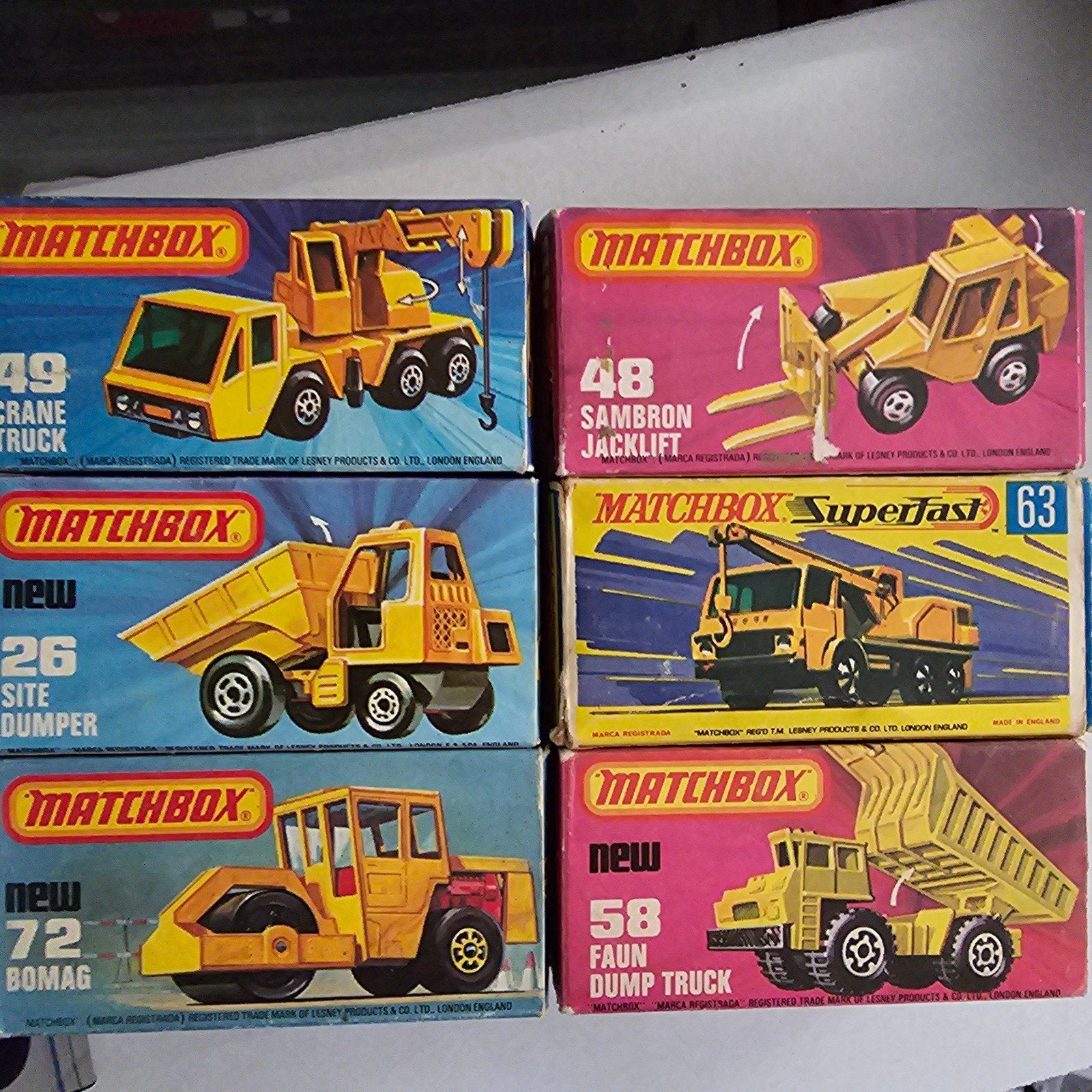 Matchbox auto's nieuw in doos - diverse modellen, Nieuw, Ophalen of Verzenden, Matchbox, Lesney Products & Co. Ltd., London, England