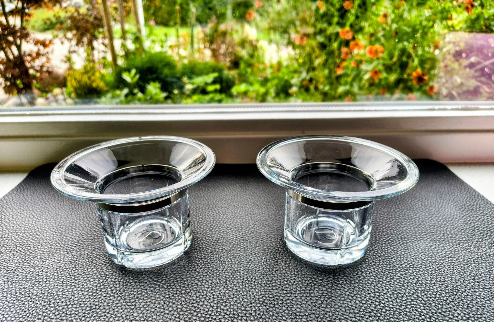 Rosendahl Deense Grand Cru set kristalglas waxinelichthouder, Ophalen of Verzenden, Zo goed als nieuw, Glas, Waxinelichthouder