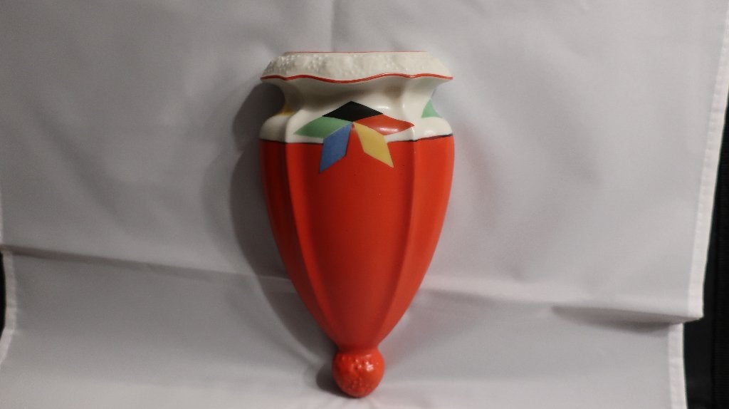 Art Deco vintage wandvaasje, Ophalen of Verzenden
