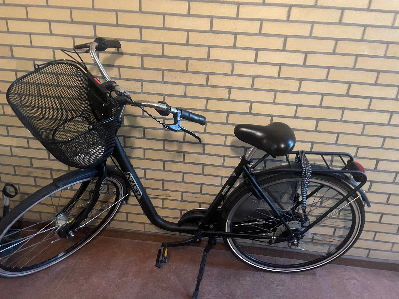 Azor stadsfiets met lage instap en schijfrem, Schijfrem, Ophalen, Overige merken, 53 tot 56 cm
