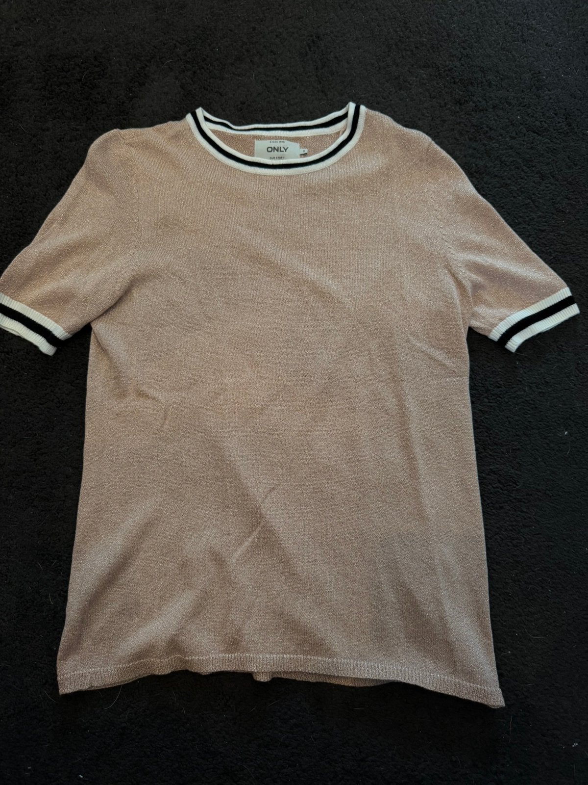Shirt Only zalm roze met glitter maat S, Maat 38/40 (M), Ophalen of Verzenden, Zo goed als nieuw, Korte mouw