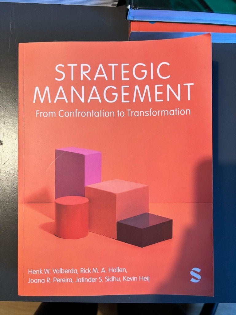 Strategic Management – Volberda et al. – ISBN 9781529770582, Boeken, Studieboeken en Cursussen, Ophalen of Verzenden, Beta, Gelezen