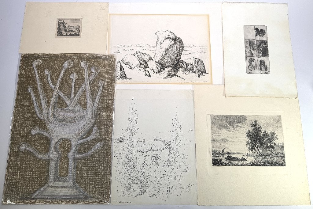 204. Tekeningen, gravures en etsen – 18e-20e eeuw, Ophalen