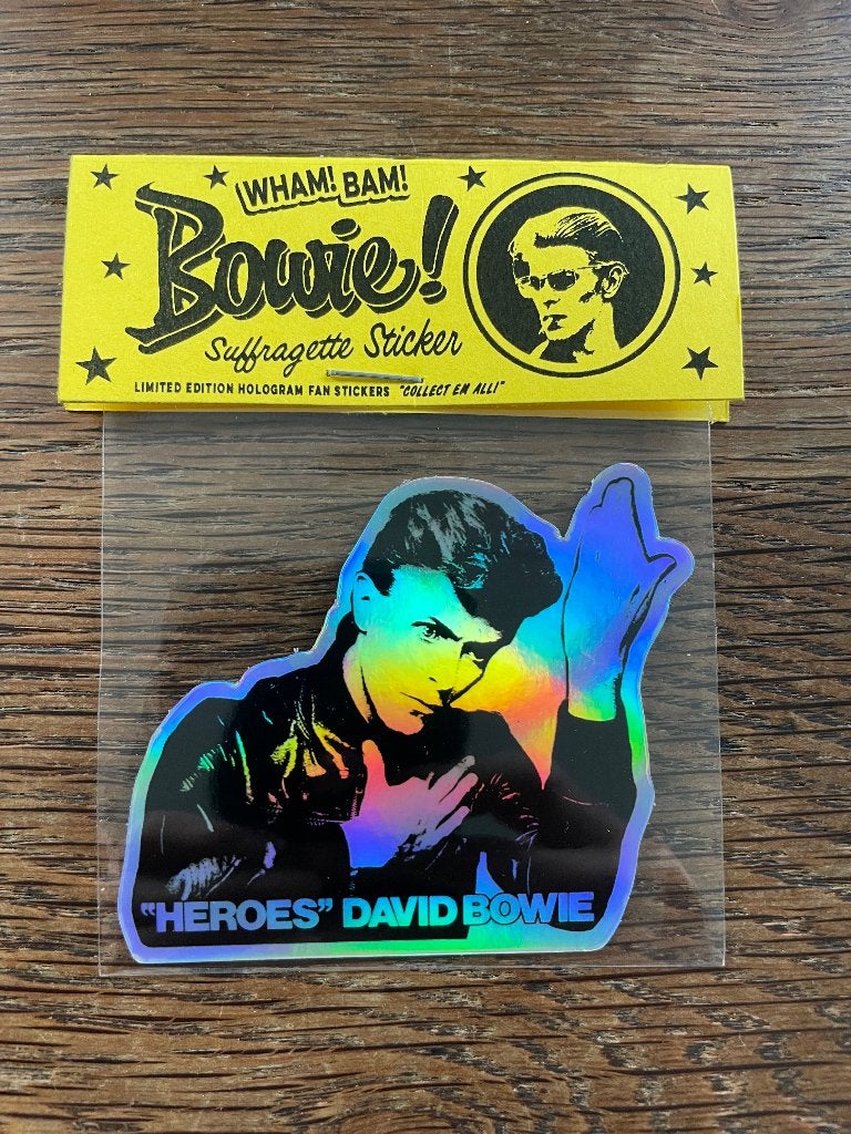 David Bowie Heroes Hologram Sticker, Verzenden, Nieuw, Overige typen