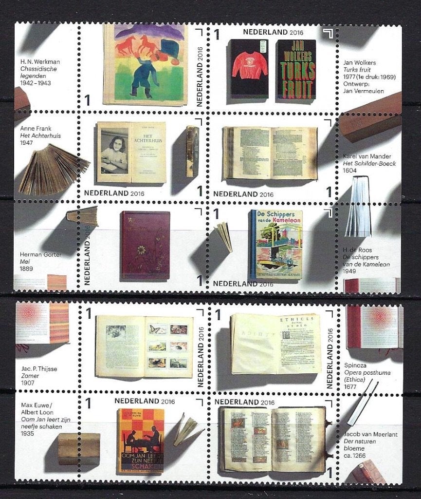 NVPH 3452/3461 (Jaar van het Boek) Postfris, Ophalen of Verzenden, Na 1940, Postfris