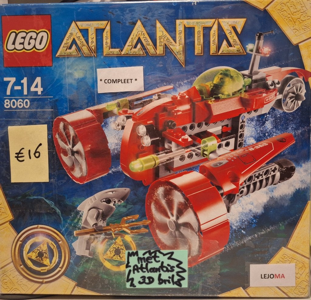 LEGO set Atlantis 8060 (2x), Overige thema's, Lego, Ophalen of Verzenden, Zo goed als nieuw