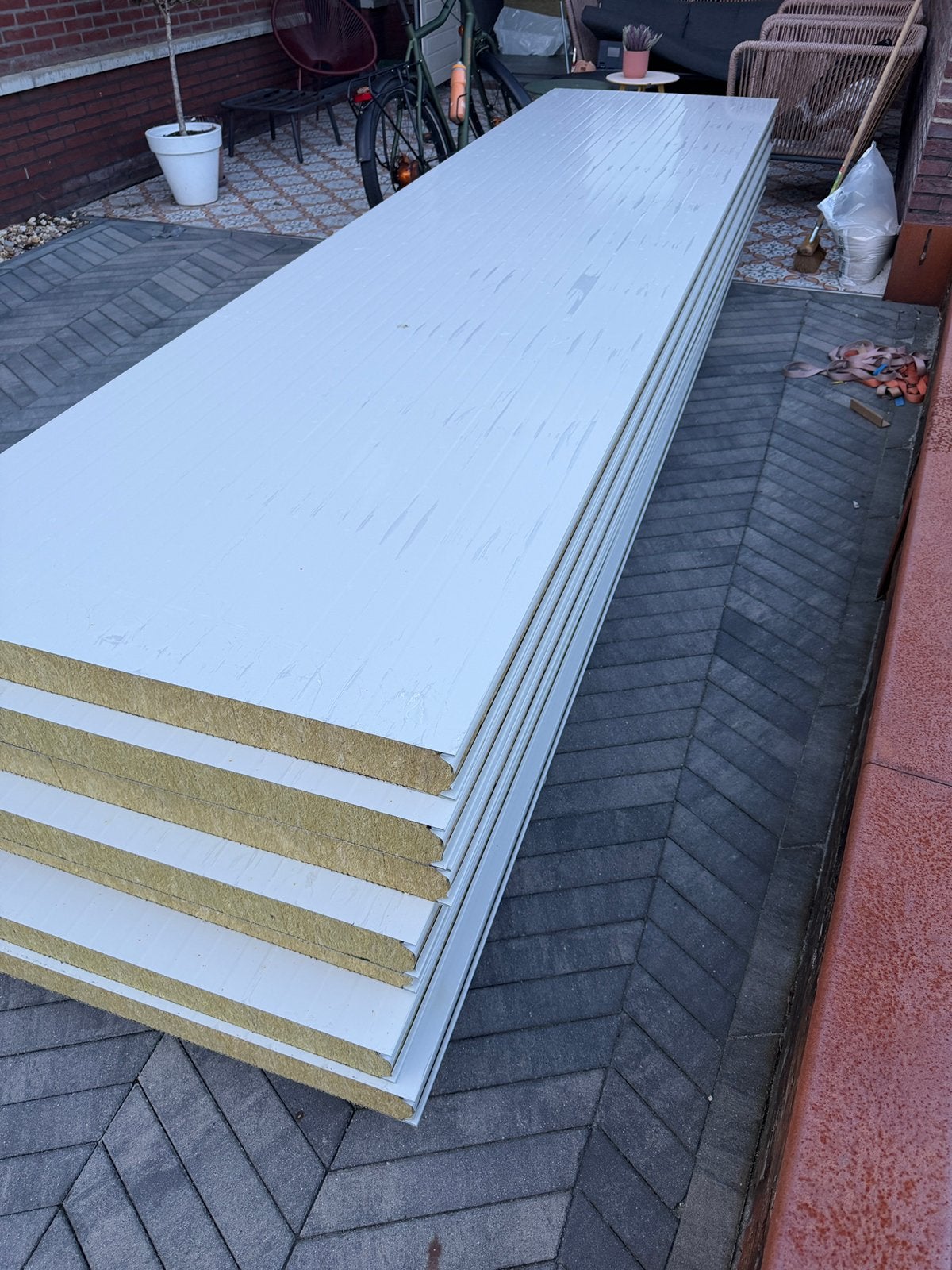 Akoestische sandwichpanelen 28m2, Ophalen, Nieuw