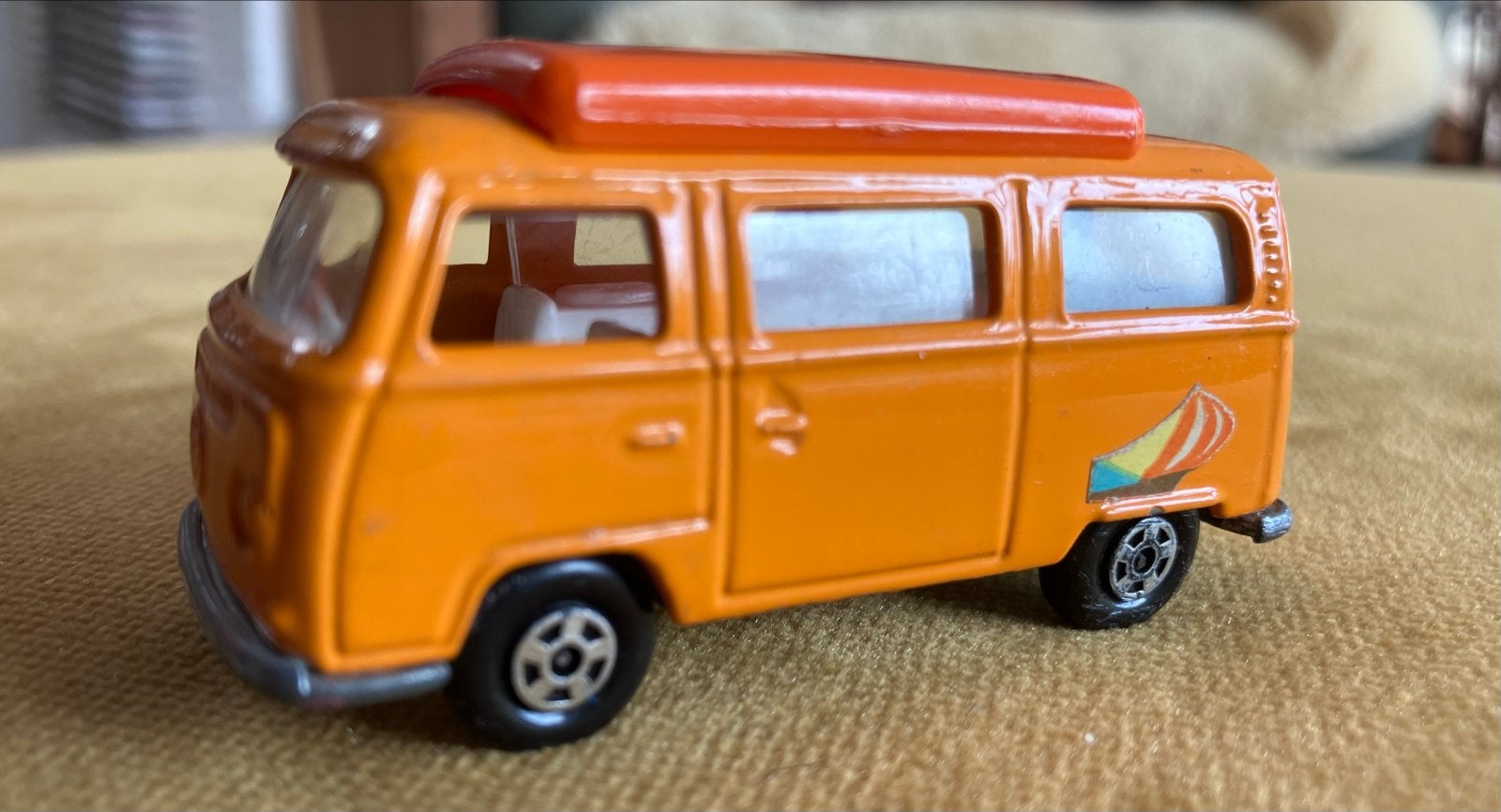Matchbox Volkswagen Camper no. 23 - Oranje, Overige merken, Gebruikt, 1:50 of kleiner, Auto
