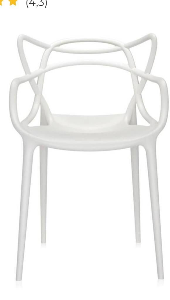 Kartell master stoelen wit, Ophalen, Kunststof, Wit, Design