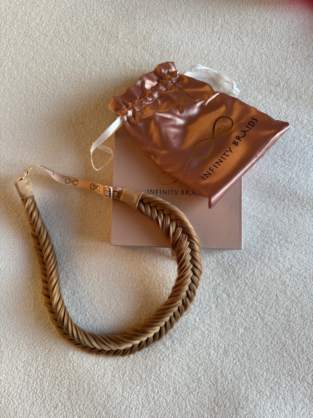 Infinity Braids – Jolie Visgraat – kleur Honey Blossom, Ophalen of Verzenden, Zo goed als nieuw