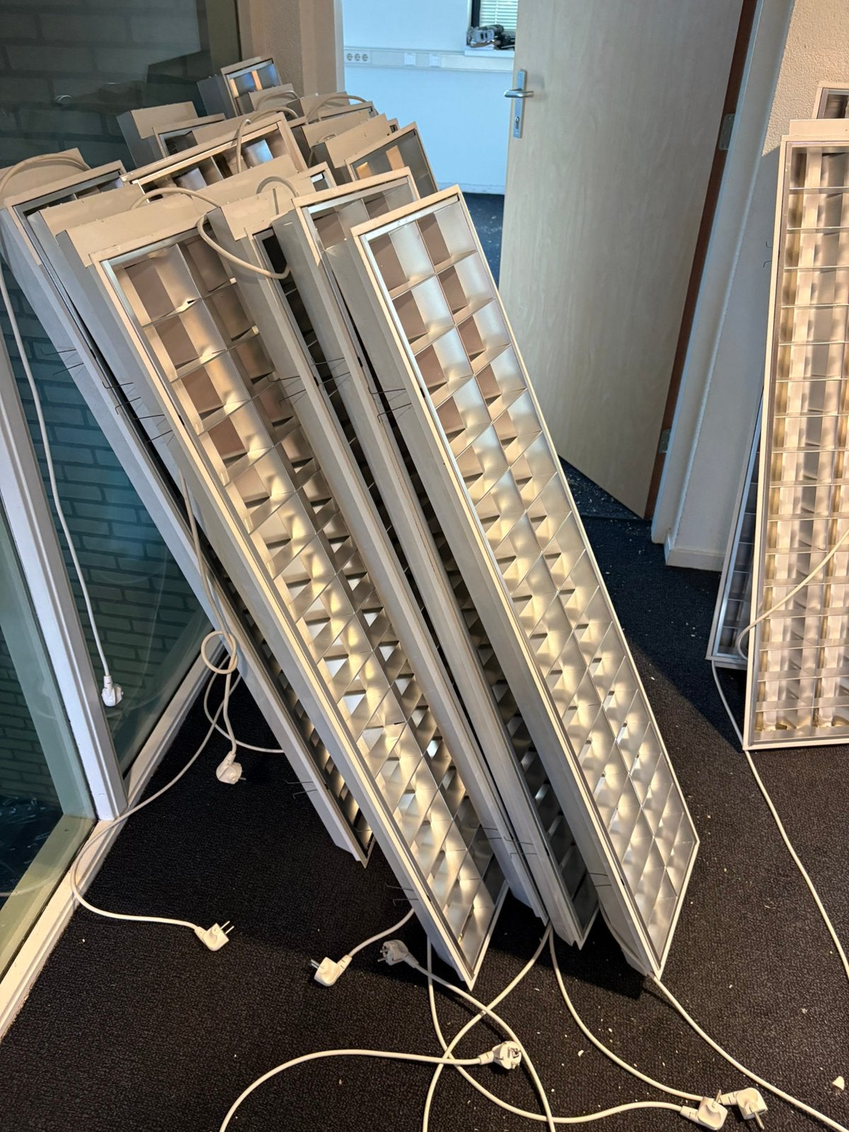 Partij armaturen voor systeem plafond , tl en led, Ophalen, Zo goed als nieuw, Minder dan 50 watt