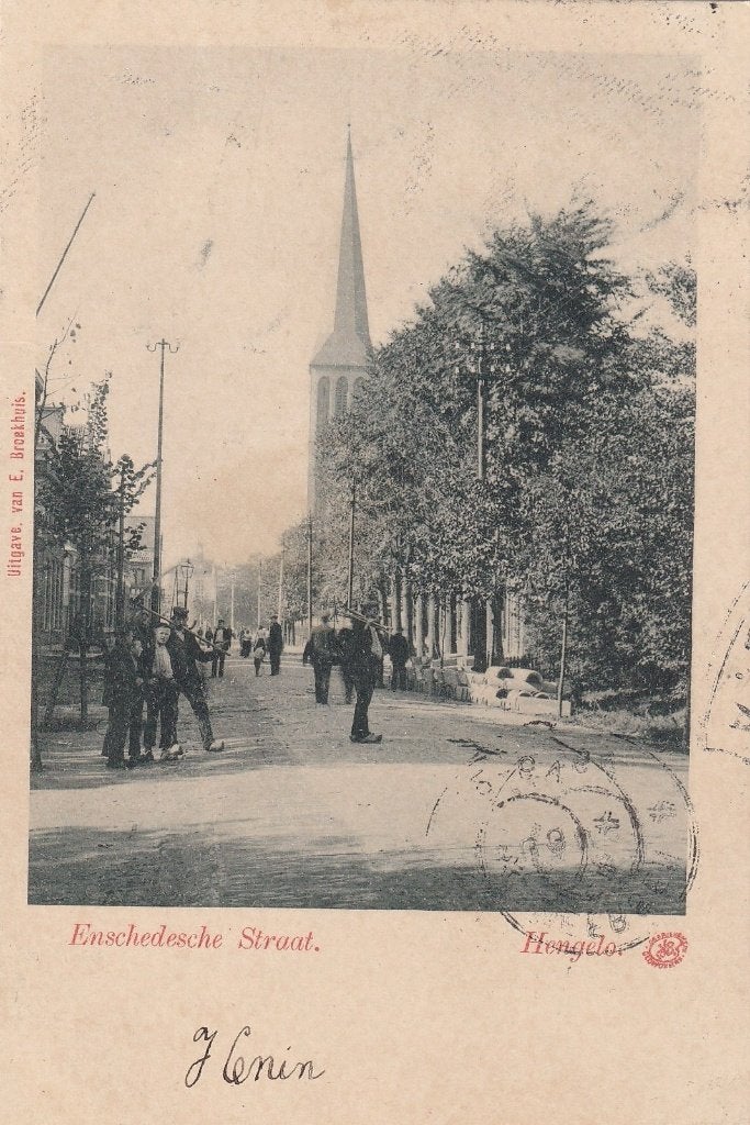 Hengelo, Enschede, Volk., Verzenden, Voor 1920, Gelopen, Overijssel