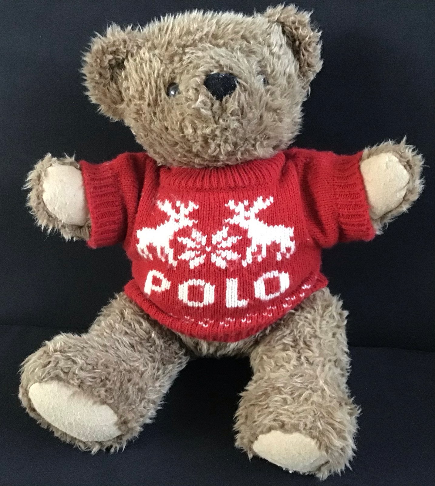 Zeldzame Ralph Lauren Polo Beer 1998 - Rendier Trui, Ophalen of Verzenden, Gebruikt, Stoffen beer, Overige merken