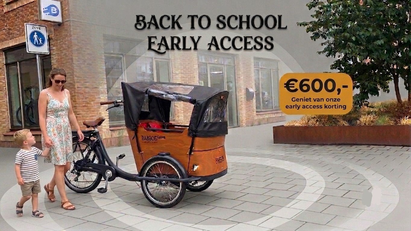 Babboe Curve elektrische bakfiets met toebehoren