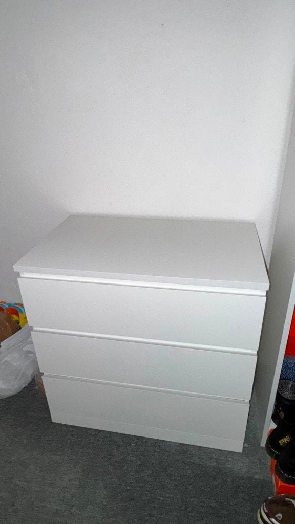 IKEA chest of drawers with 3 drawers, Ophalen, Eikenhout, 50 tot 100 cm, Zo goed als nieuw