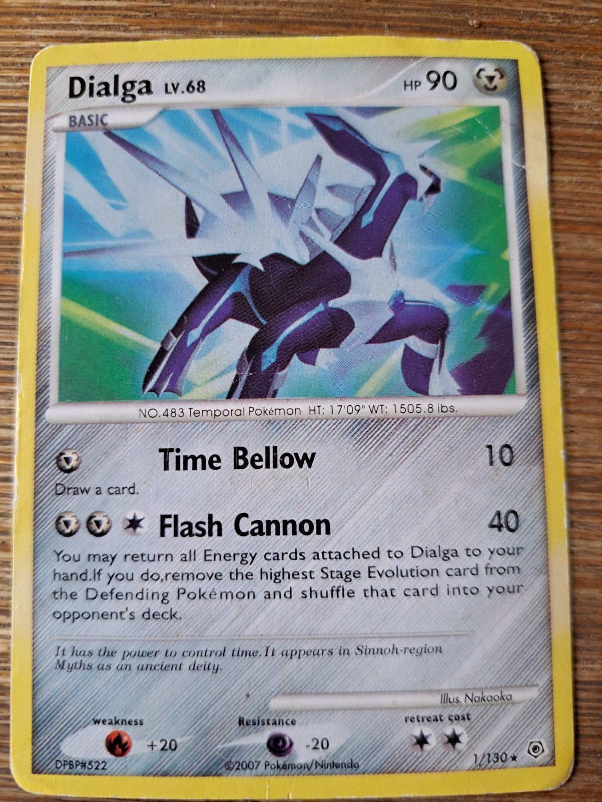 Pokémon Kaart Dialga LV.68 (2007), Hobby en Vrije tijd, Ophalen of Verzenden