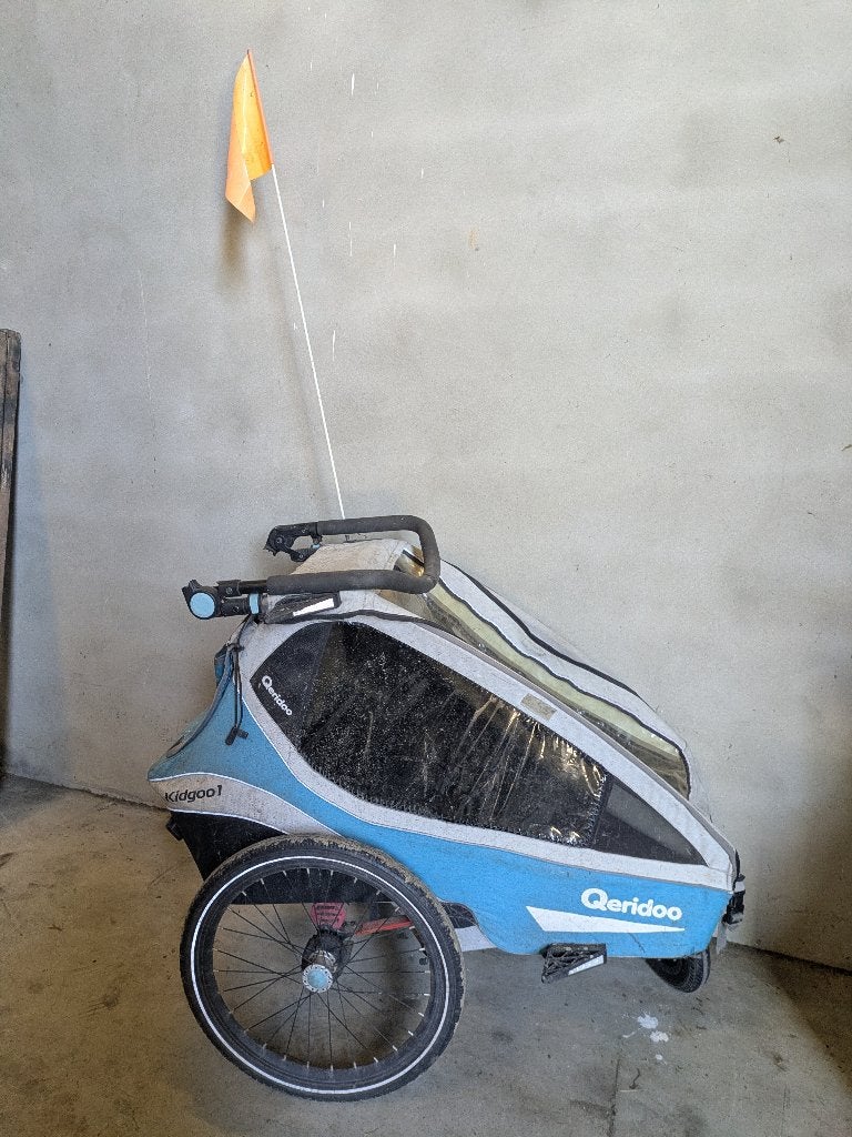 qeridoo kidgoo1 fietskar, Ophalen, Gebruikt, Opvouwbaar, 20 tot 40 kg