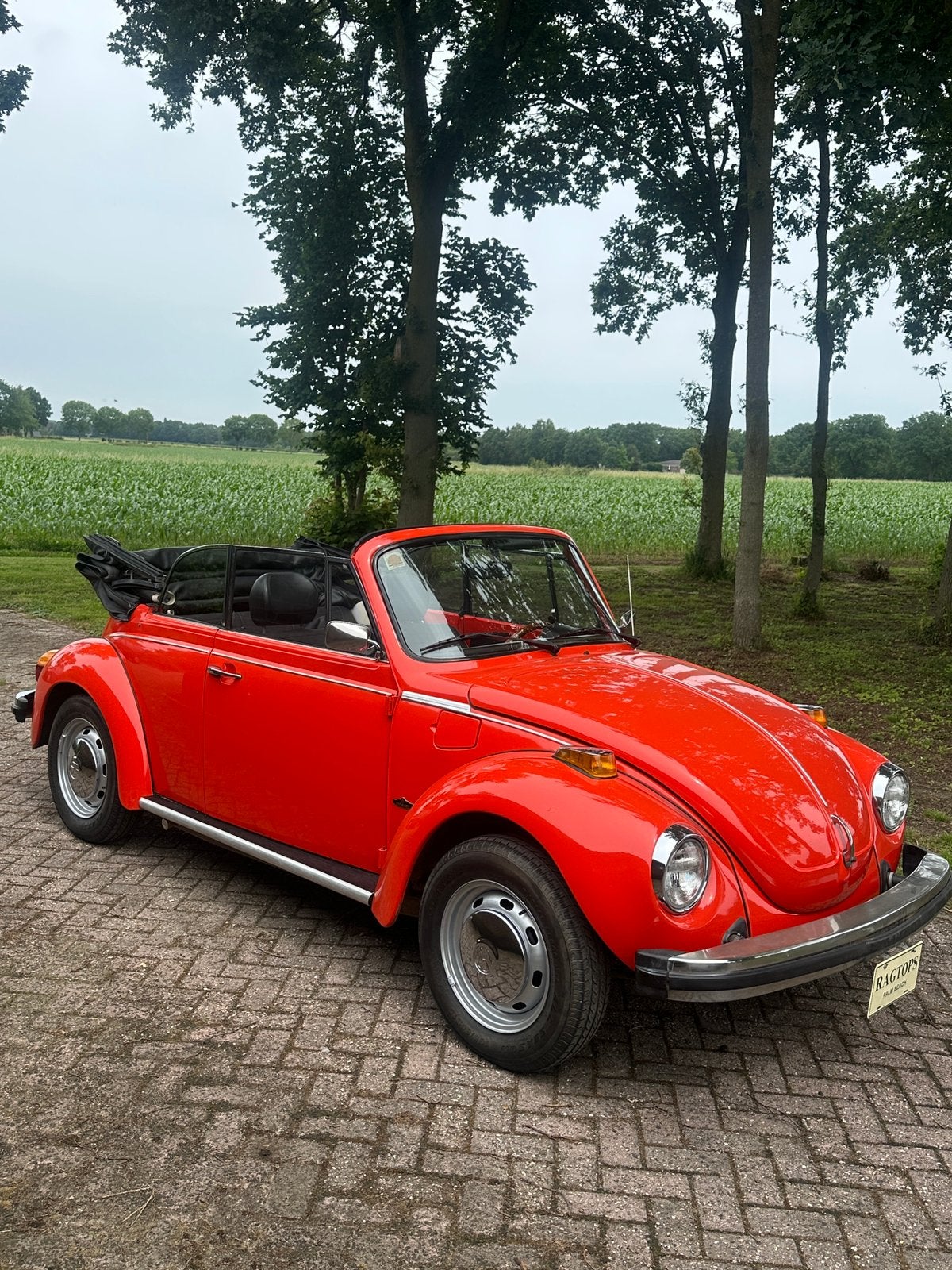 VW Kever 1303 Karmann Cabriolet 1978, Zwart, Cabriolet, Volkswagen, Handgeschakeld
