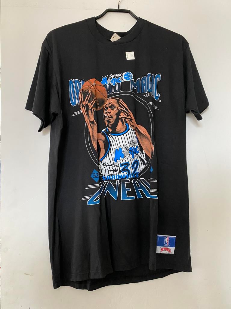 Jaren 90 shirt Shaq O’Neal NBA Orlando Magic, Ophalen, Maat 48/50 (M), USA, Zwart