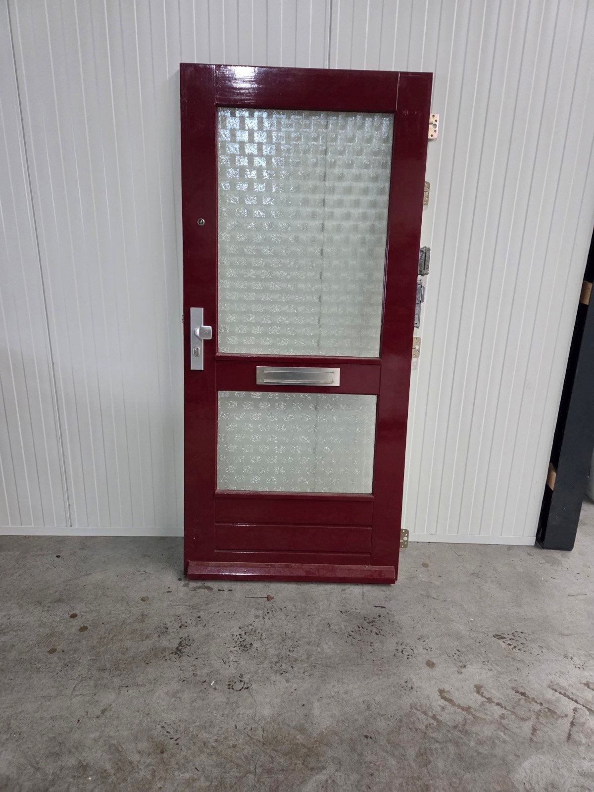Voordeur hardhouten merbau Voordeur, Doe-het-zelf en Verbouw, Ophalen, Buitendeur, 200 tot 215 cm