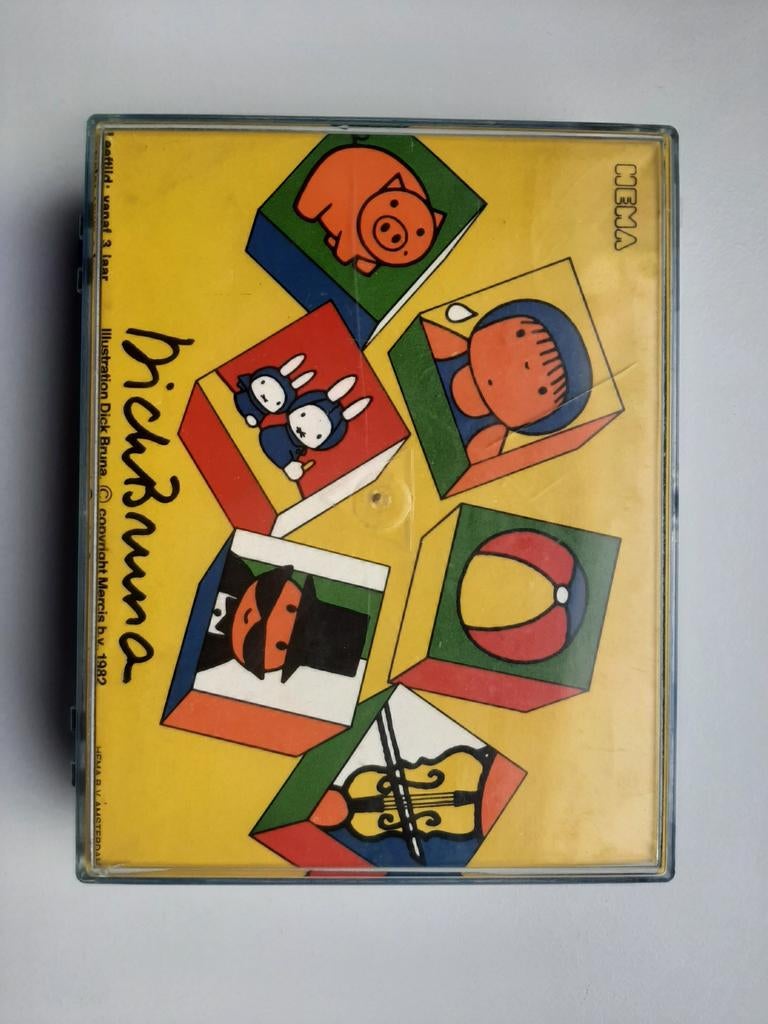 Dick Bruna blokjes puzzel, Kinderen en Baby's, Speelgoed | Kinderpuzzels, Gebruikt, 2 tot 4 jaar, 10 tot 50 stukjes, Van hout
