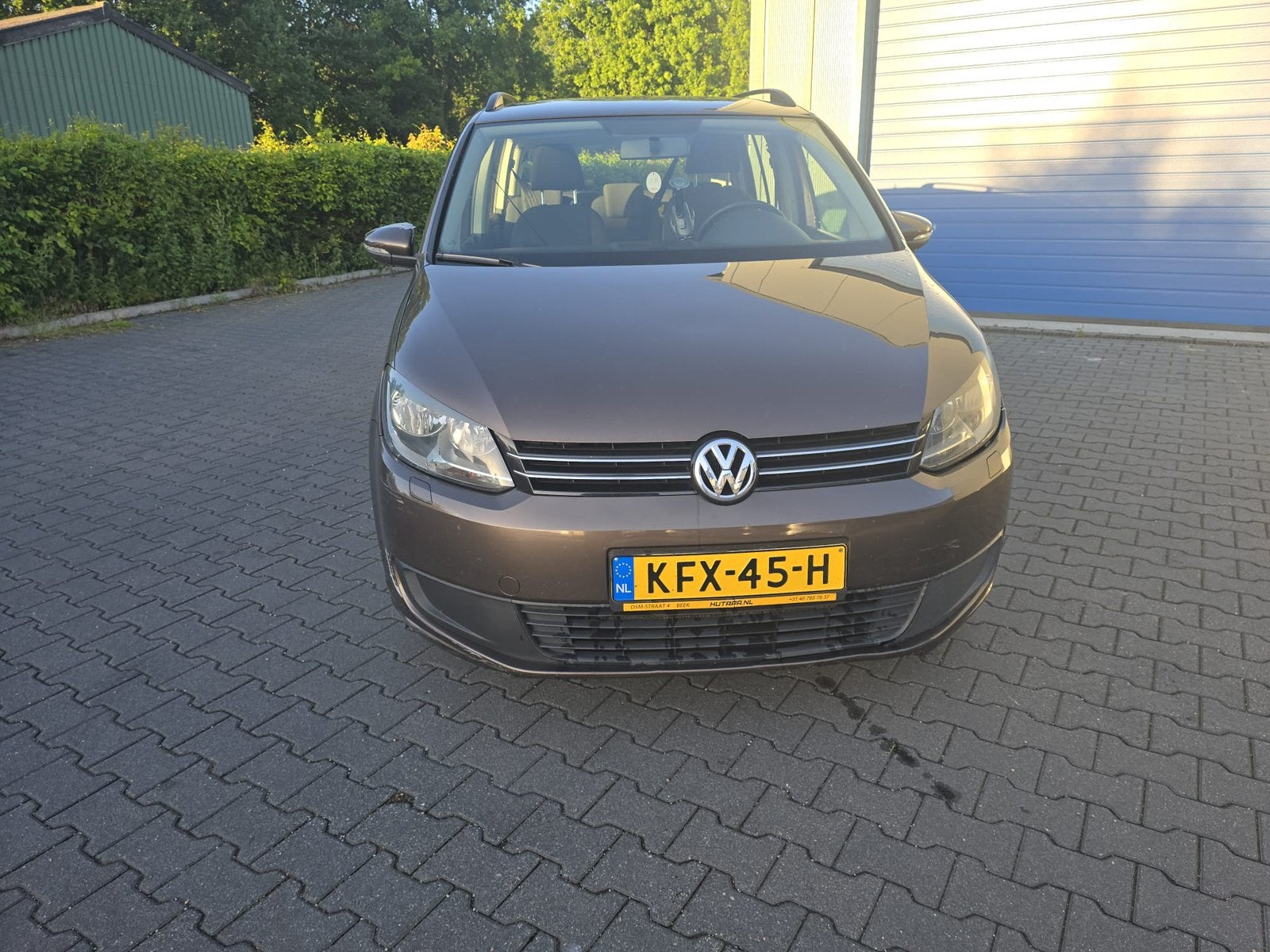 Volkswagen Touran 1.6 TDI 77KW Cross 2012 Bruin, Auto's, Voorwielaandrijving, 4 cilinders, Bruin, 7 stoelen
